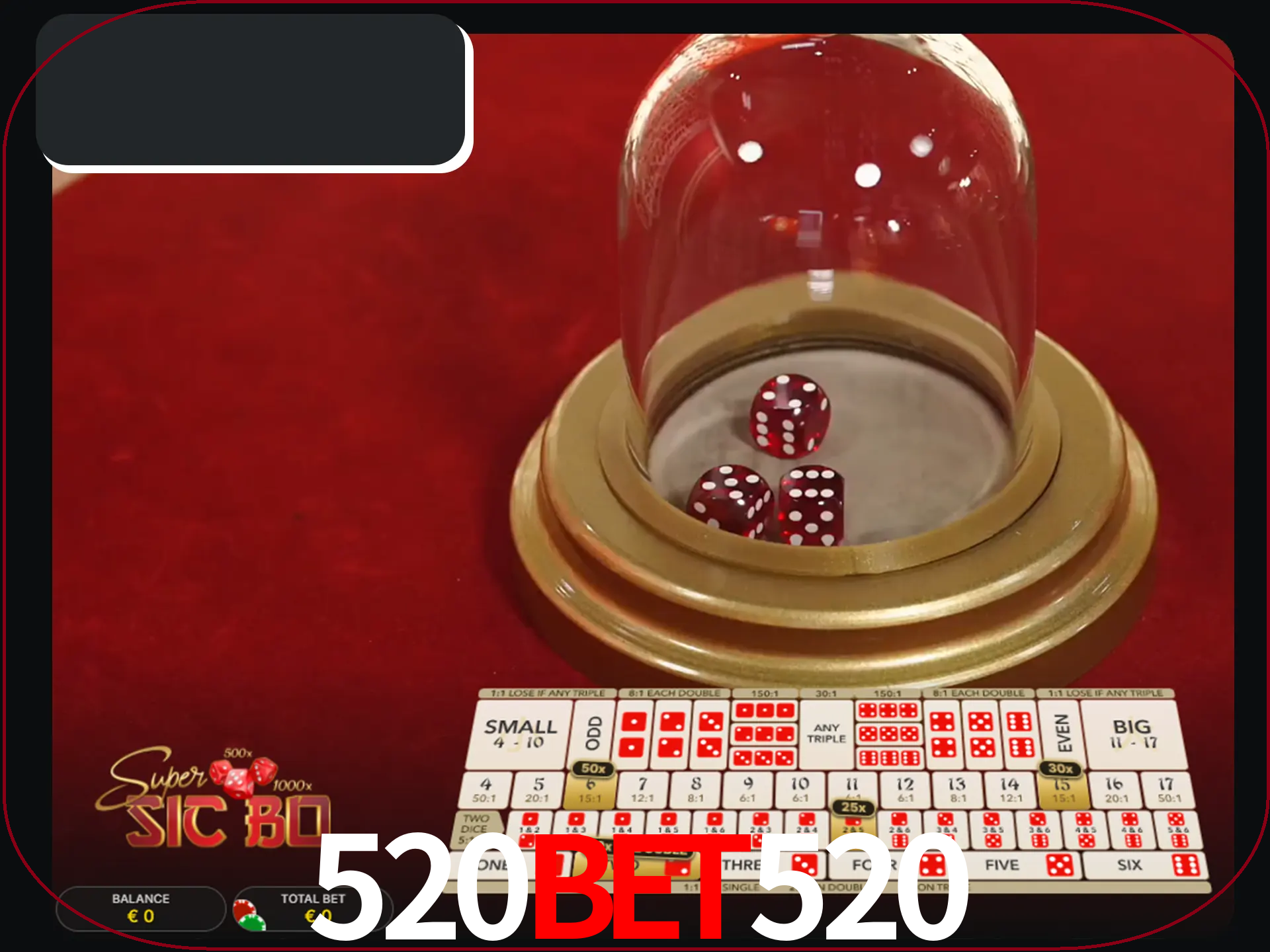 Deixe os dados ao seu lado nos jogos da Sic Bo.